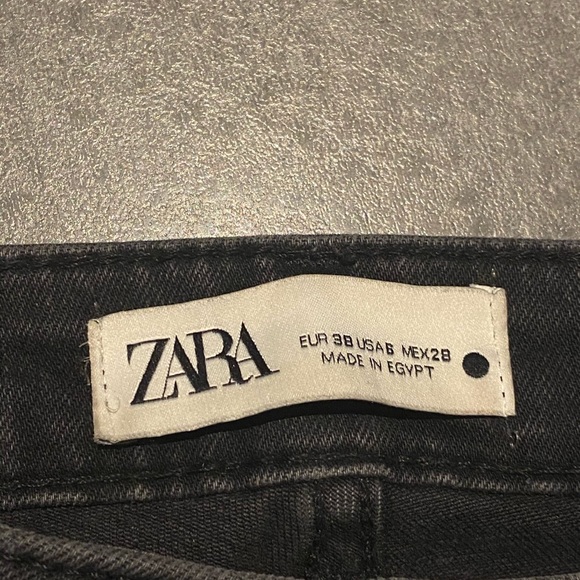 NWOT ZARA  ZW PREMIUM SKINNY JEANS IN PEARL BLACK - Picture 3 of 7